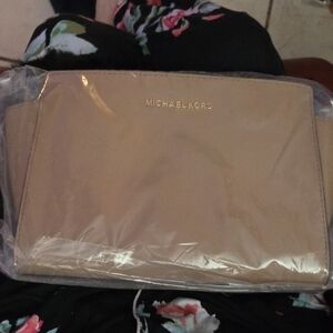 Michael Kors Beige Belt Bag Or Crossbody